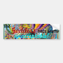 GODDESS/APATHY BUMPERSTICKER BUMPER STICKERS