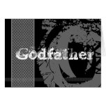 GODFATHER Best Man  Request - Edgy monotone Design Greeting Cards