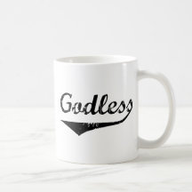 Godless 2 coffee mug