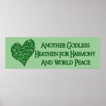 Godless For World Peace Print
