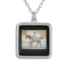 Godolphin Arabian Horse Lath Thoroughbred Pendant