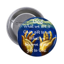 GOD'S GIFT PINBACK BUTTONS