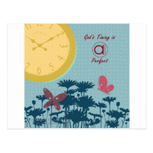 God's Timing is Always Perfect Post Card