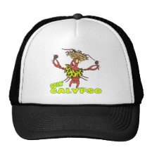 goin calypso funny lobster with maracas trucker hat