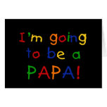 Going to be a Papa - Primary Colours Cards