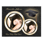 Gold and Black Graduation Announcement