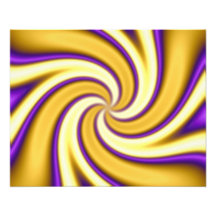 gold and purple spiralling abstract photo art