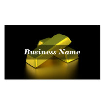 Gold Bars Business Card Template