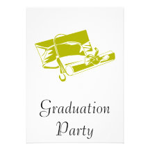 Gold Cap & Diploma Personalized Announcements