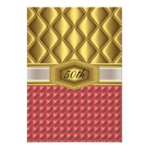 Gold  classic Birthday Invitation