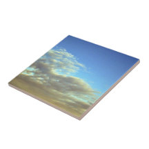 Gold Cloud Layer And Blue Sky Ceramic Tiles