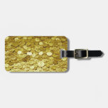 gold coins tags for luggage
