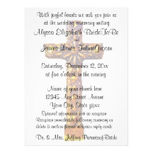 Gold Cross Religious Wedding Custom Invites