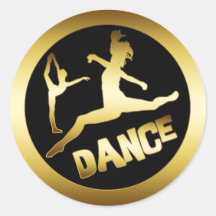 GOLD DANCER STICKERS