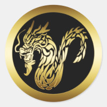 GOLD DRAGON STICKERS