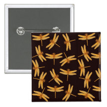 Gold Dragonflies Pin