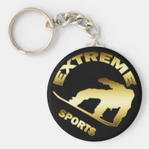 GOLD EXTREME SPORTS KEY CHAIN