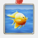Gold Fish Christmas Ornament