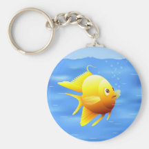 Gold Fish Key Chain