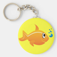 Gold Fish Keychain