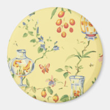 Gold Fish Round Magnet