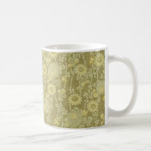 Gold FLower Mug