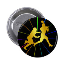 GOLD FOOTBALL PLAYERS PINS