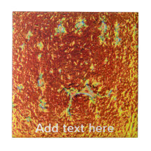 Gold fused glass tile