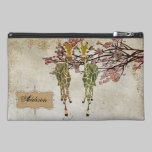 Gold Giraffes Cherry Blossom Name Plate Bag bagettes bags