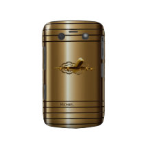 Gold Jet Airliner Aircraft Blackberry Bold Case