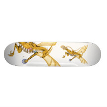 Gold Jewelled Dragon Skateboard