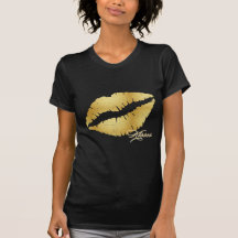 Gold Lips "Kisses" Shirts