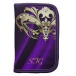 Gold Masquerade Purple Silk Planner
