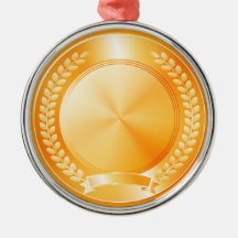 Gold Medal of Honour Christmas Ornament