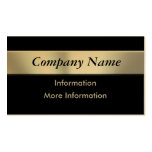 Gold Metal Look Nameplate Business Cards