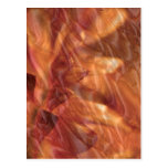 Gold n Copper Sheet :  Lotus Engraved Design Postcard
