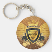 Gold Romans 8:14, Sons of God Keychains