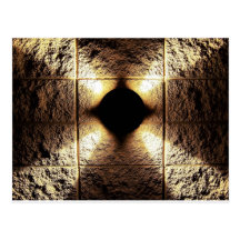 Gold rusty brown art burn smoke Abstract Antique J Postcards