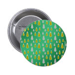 Gold silver snowmen on green fade buttons