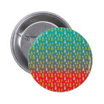 Gold silver snowmen on green red fade buttons