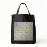 Gold silver snowmen on silver fade bags