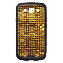 Gold Sparkling Sequin Look Galaxy S3 Cover