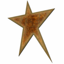 Gold Star Acrylic Cut Out