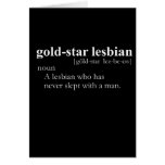 GOLD STAR LESBIAN (definition) Card