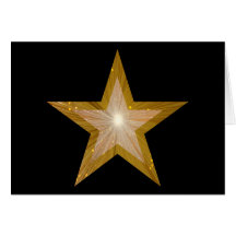 Gold Star two tone 'Well Done' card black