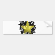 Gold Star VIP Bumper Sticker