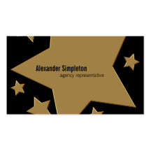 Gold Stars Business Cards