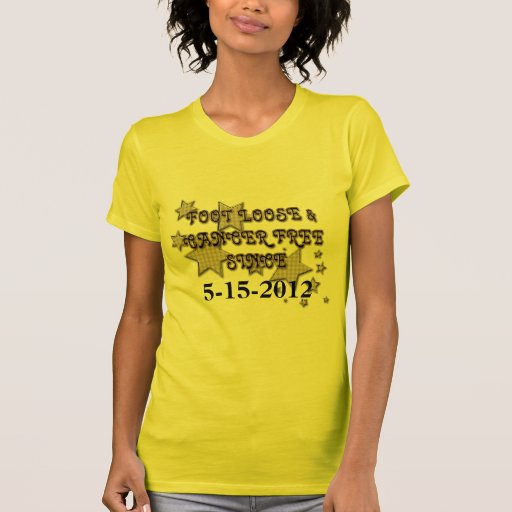 Gold Stars Cancer Free Since Tshirt