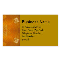Gold Theme Business Cards