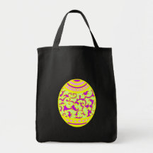 Gold & Violet Easter Egg Tote Bag